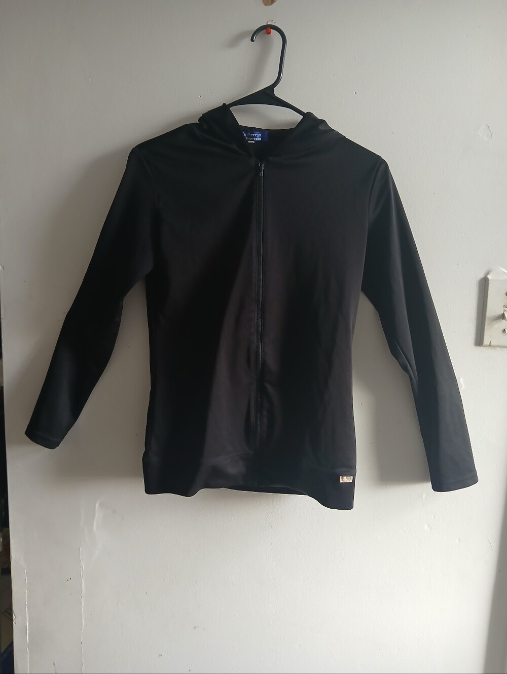 Burberry Black Full-Zip Hooded Sweater